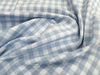 Blue & White Gingham Fabric 1/3" Check Yarn Dyed Fabric
