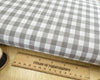 Gingham Fabric - Grey & White 1/3" Check - Cotton Craft Fabric