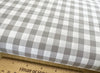 Gingham Fabric - Grey & White 1/3" Check - Cotton Craft Fabric