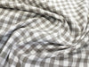 Gingham Fabric - Grey & White 1/3" Check - Cotton Craft Fabric