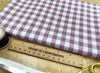 Mauve Purple & White Gingham Fabric 1/3" Check Yarn Dyed Fabric