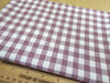 Mauve Purple & White Gingham Fabric 1/3" Check Yarn Dyed Fabric