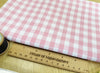 Pink & White Gingham Fabric 1/3" Check Yarn Dyed Fabric