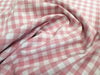 Pink & White Gingham Fabric 1/3" Check Yarn Dyed Fabric