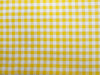 Yellow & White Gingham Fabric 1/3" Check Yarn Dyed Fabric