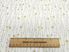 Christmas Fabric - Silver & Gold Glitter Stars on White - 100% Cotton Fabric