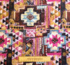 Cotton Canvas Fabric - Purple Abstract Aztec Print