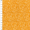 Cotton Fabric - Butterscotch Yellow & White Floral Vine - Blender Craft Fabric