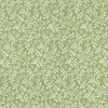 Cotton Fabric - Meadow Green & White Floral Vine - Blender Craft Fabric