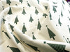 Christmas Fabric - Green Scandi Christmas Trees on Natural - 100% Cotton Fabric