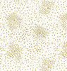 Christmas Fabric - Metallic Gold Sparkle Stars on Cream - Xmas Craft Fabric