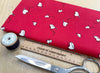 Christmas Fabric - Red Robin on Red - 100% Cotton Fabric