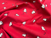 Christmas Fabric - Red Robin on Red - 100% Cotton Fabric