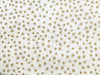 Christmas Fabric - Gold Metallic Stars on Cream - Cotton Fabric Material