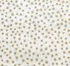 Christmas Fabric - Gold Metallic Stars on Cream - Cotton Fabric Material