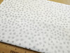 Christmas Fabric - Silver Metallic Stars on White - Cotton Fabric Material