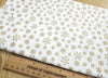 Christmas Fabric - Gold Snowflakes on Cream - Cotton Fabric