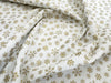 Christmas Fabric - Gold Snowflakes on Cream - Cotton Fabric