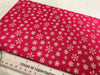Christmas Fabric - Gold Snowflakes on Red - Cotton Fabric