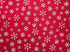 Christmas Fabric - Gold Snowflakes on Red - Cotton Fabric