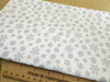 Christmas Fabric - Silver Snowflakes on White - Cotton Fabric