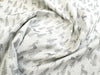 Christmas Fabric - Silver Reindeer & Trees on White - Cotton Craft Fabric Material