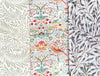Fat Quarter Bundle - William Morris- Natural Beige - Bird floral Print Craft Fabric Material