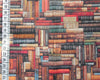 Digital Print Fabric - 3D Vintage Books Library Print Fabric - 100% Cotton