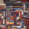 Digital Print Fabric - 3D Vintage Books Library Print Fabric - 100% Cotton