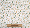 Cotton Fabric - Pretty Daisy Floral on Ivory