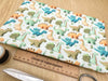 Craft Fabric - Cute 3D Dinosaurs Print - Polycotton Fabric Material