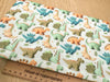 Craft Fabric - Cute 3D Dinosaurs Print - Polycotton Fabric Material