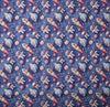 Craft Fabric - Blue 3D Astronauts & Space Print - Polycotton Fabric Material