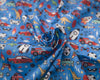 Craft Fabric - Boy's Blue Playtime Theme - Quality Polycotton Fabric