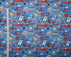 Craft Fabric - Boy's Blue Playtime Theme - Quality Polycotton Fabric