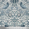 Tapestry Fabric - William Morris - Blue & White Strawberry Thief- Luxury Soft Chenille Upholstery Material