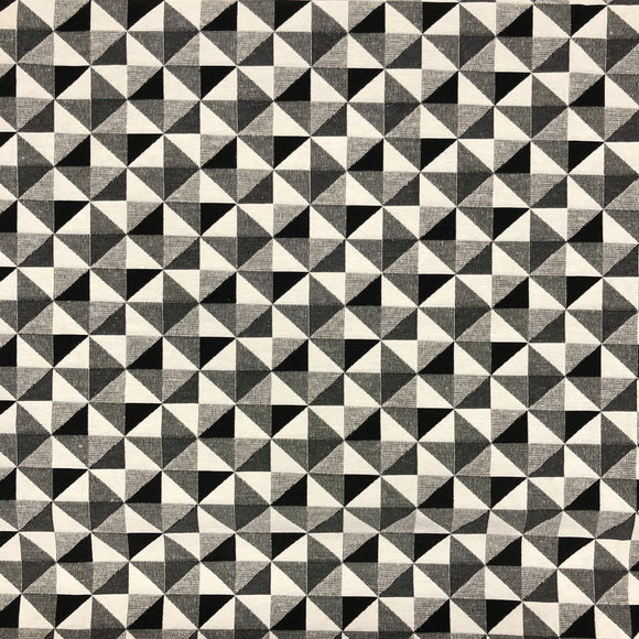 Tapestry Fabric - Black & White Big Holland - Luxury Upholstery Fabric