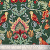 Upholstery Fabric - New World Tapestry - William Morris  Bird & Floral - Forest Green