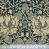 Tapestry Fabric William Morris - Honeysuckle on Navy Blue - Luxury Upholstery Fabric