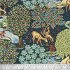 Tapestry Fabric - William Morris The Brook Navy Blue - Upholstery Fabric Material