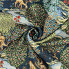 Tapestry Fabric - William Morris The Brook Navy Blue - Upholstery Fabric Material