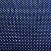 Christmas Fabric - Metallic Gold Spot on Navy Blue - Craft Fabric Material Metre