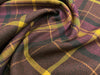 Upholstery Fabric Grampian Faux Wool Red & Ochre Tartan Check Curtain Fabric