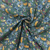Craft Fabric - William Morris Strawberry Thief Navy Blue - Quality Polycotton Fabric