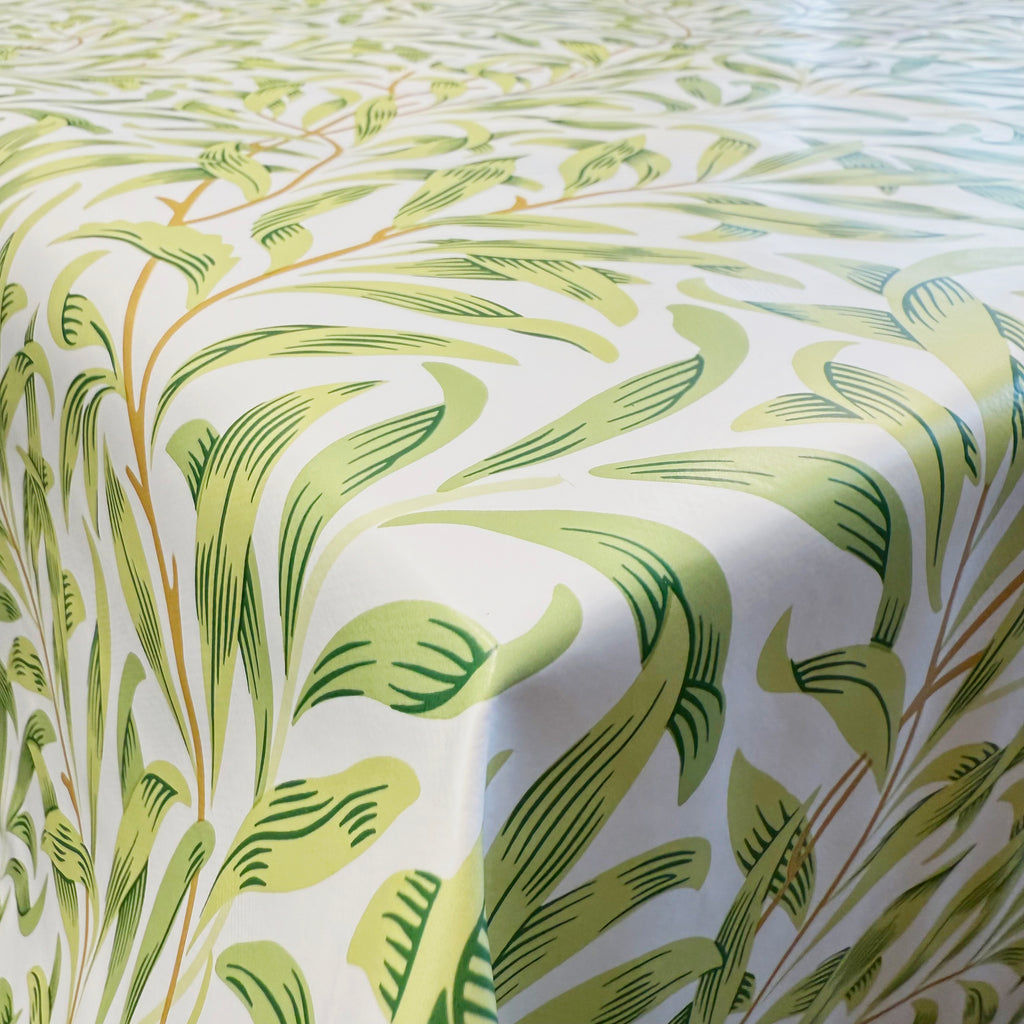 William Morris- Willow Bough Sage PVC Printed Pattern Tablecloth Material Fabric