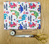 Cotton Fabric Kids Happy Birthday Dinosaur Party Celebration Craft Fabric Material