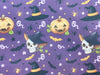 Rose & Hubble Digital Halloween Cotton Prints - Witches Hats & Pumpkins