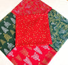 Fat Quarter Bundle - Red & Green Trees Stars & Snowflakes Christmas Mix Bunting Craft Fabric