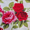 100% Cotton - Country Rose on White - Floral Print Craft Fabric Material