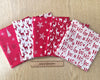 Christmas Fat Quarter Bundle - Red Christmas Stars Reindeers Stags Snowflakes Fabric
